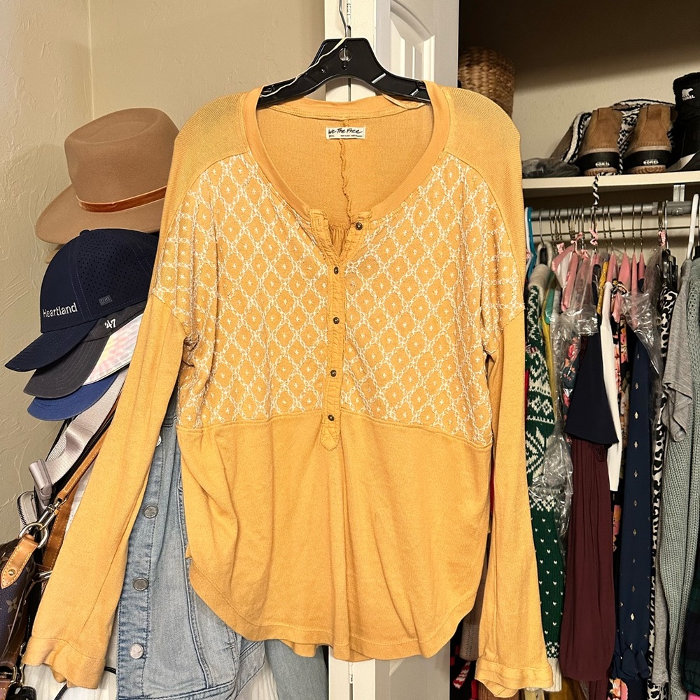 Free People Henley Top